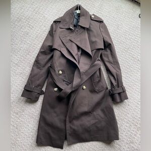 NWT Club Monaco Matie Trench in Espresso